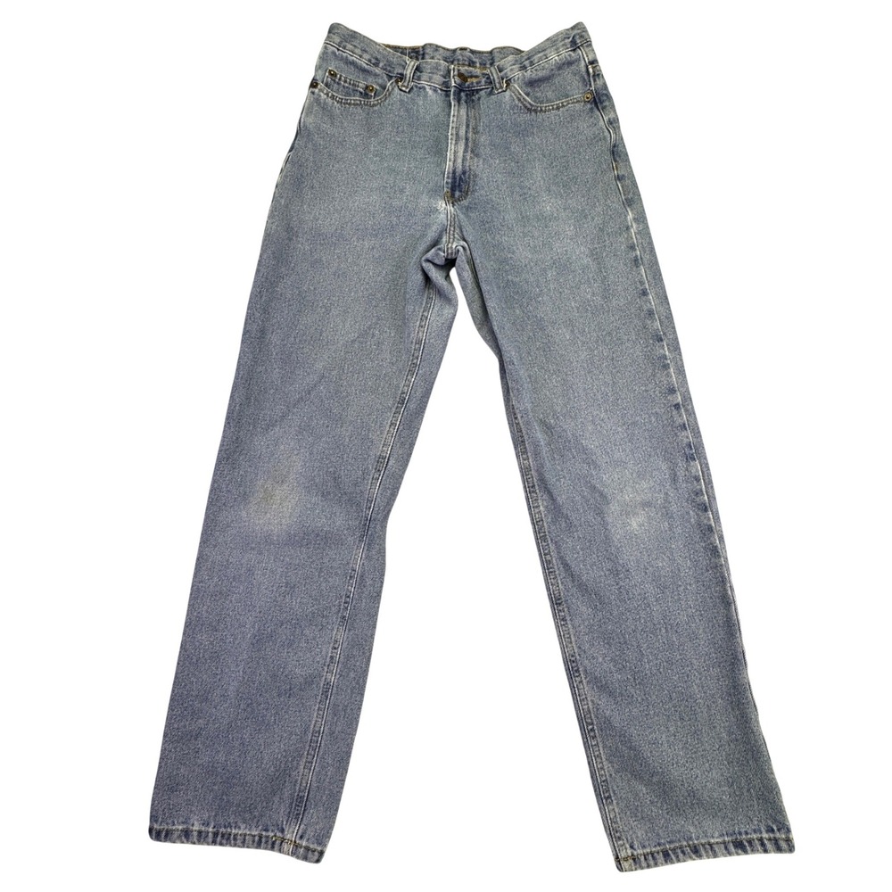 Full‎ Blue Jeans Men's Size 32x32 Light Wash Straight Leg Denim